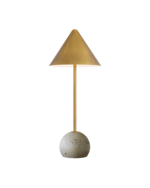 Journey Natural & Brass Cordless Table Lamp