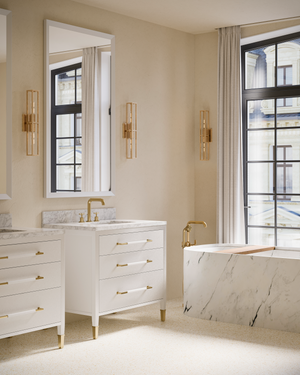 Verona 36" White Vanity with Rectangular Undermount Sink