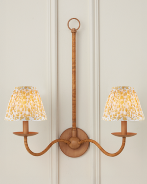 Maiden Fern Yellow Tapered Chandelier Shade