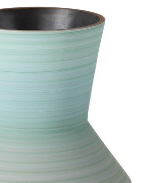 Happy 80's Brown & Pale Blue Vase Set of 2