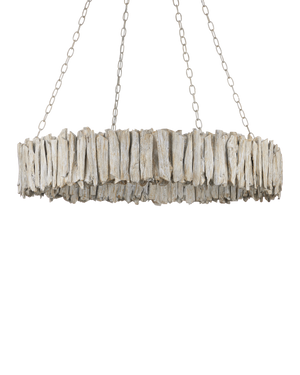 Driftwood Whitewash Ring Chandelier