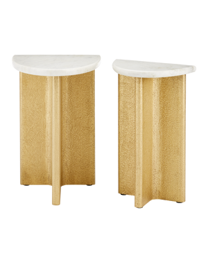 Doublet Marble Accent Table Set of 2