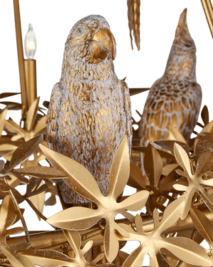 Aviary Gold Two-Tier Chandelier