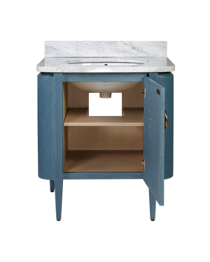 Briallen 30" Blue Vanity with Oval Undermount Sink