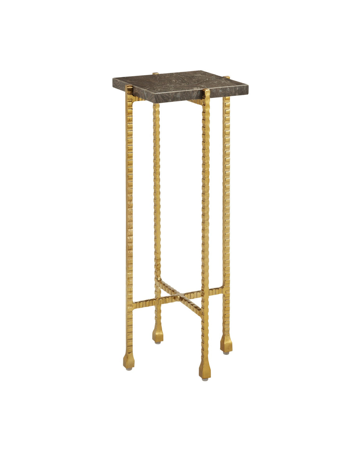 Flying Marble Gold Drinks Table