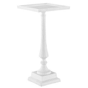 Jena White Accent Table