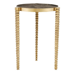 Corrado Cappuccino Marble Accent Table