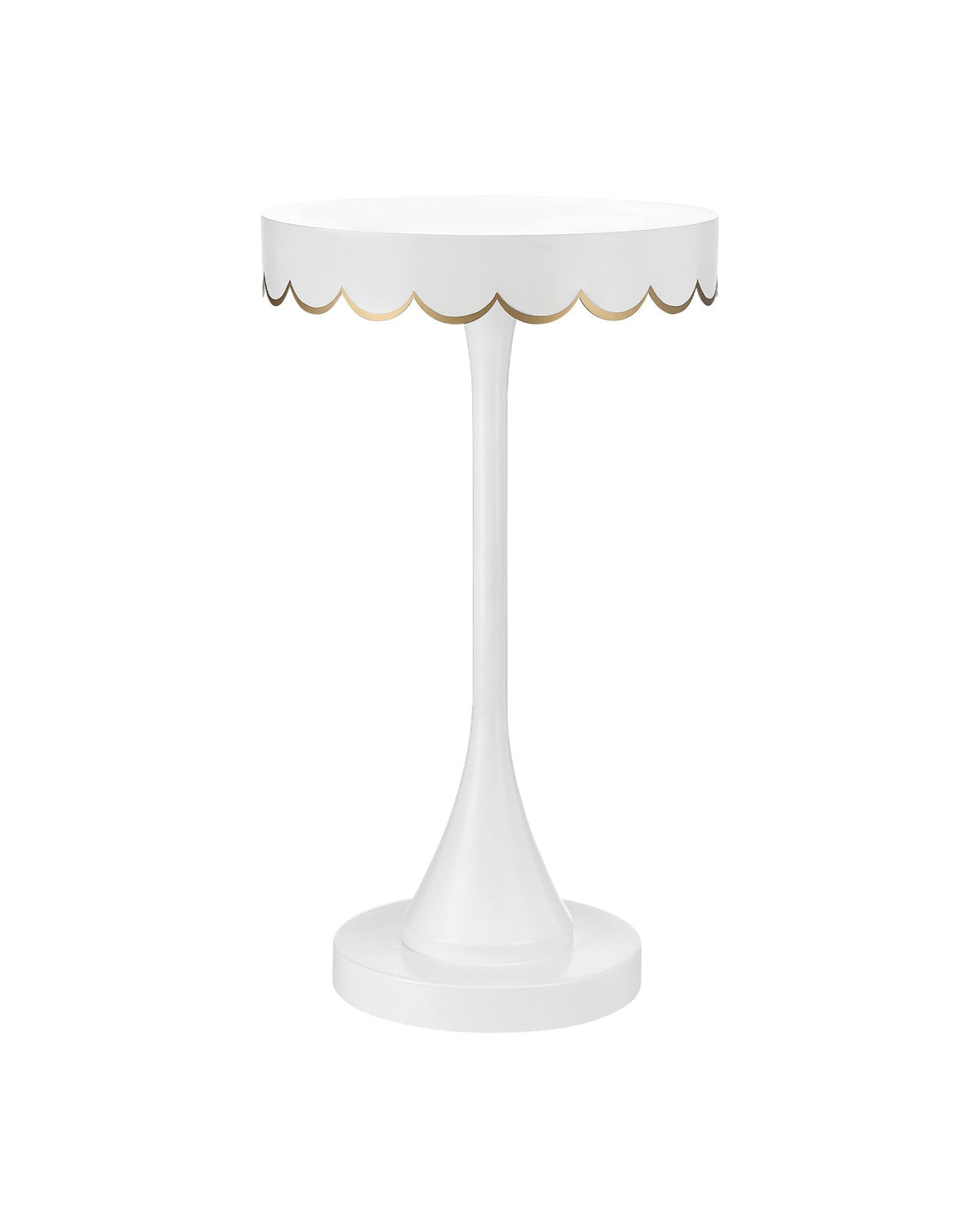 Enid White Accent Table