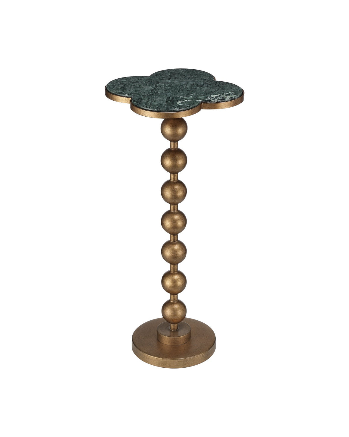 Quatrefoil Green Accent Table