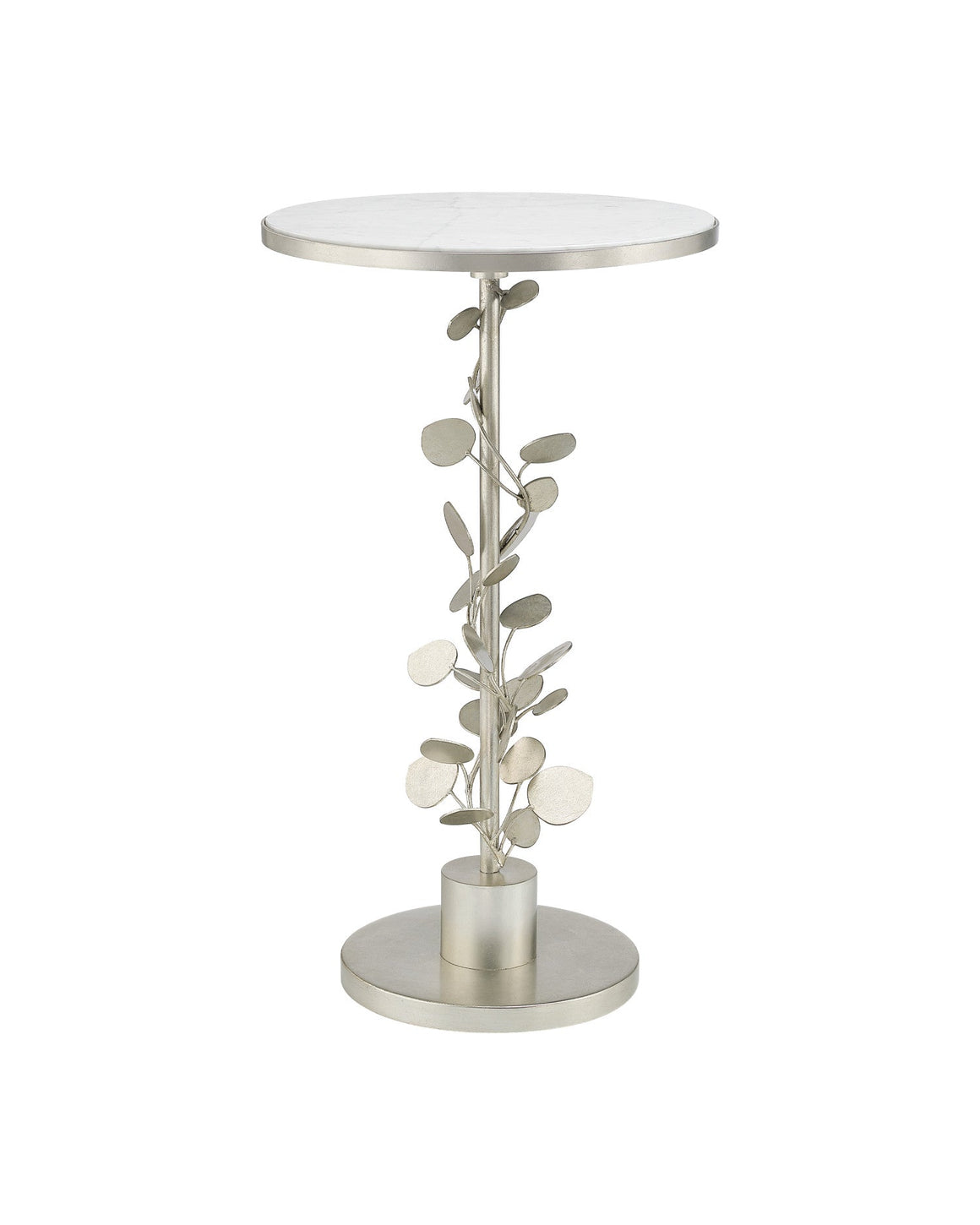 Lunaria Silver Accent Table