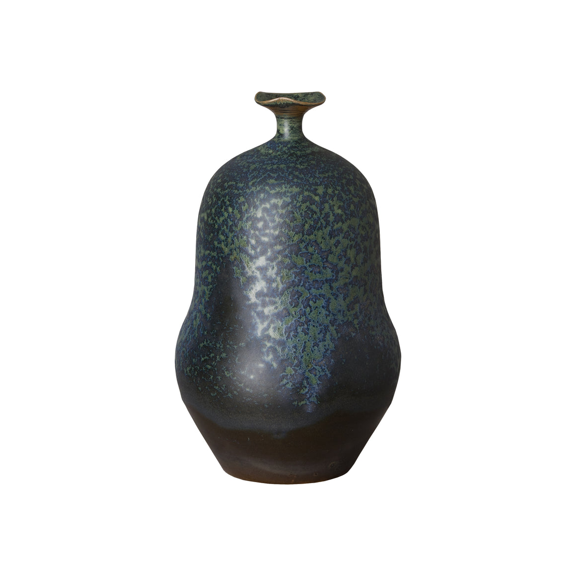 Uri Med Vase,Verdi Blue 7.5X14.5"H