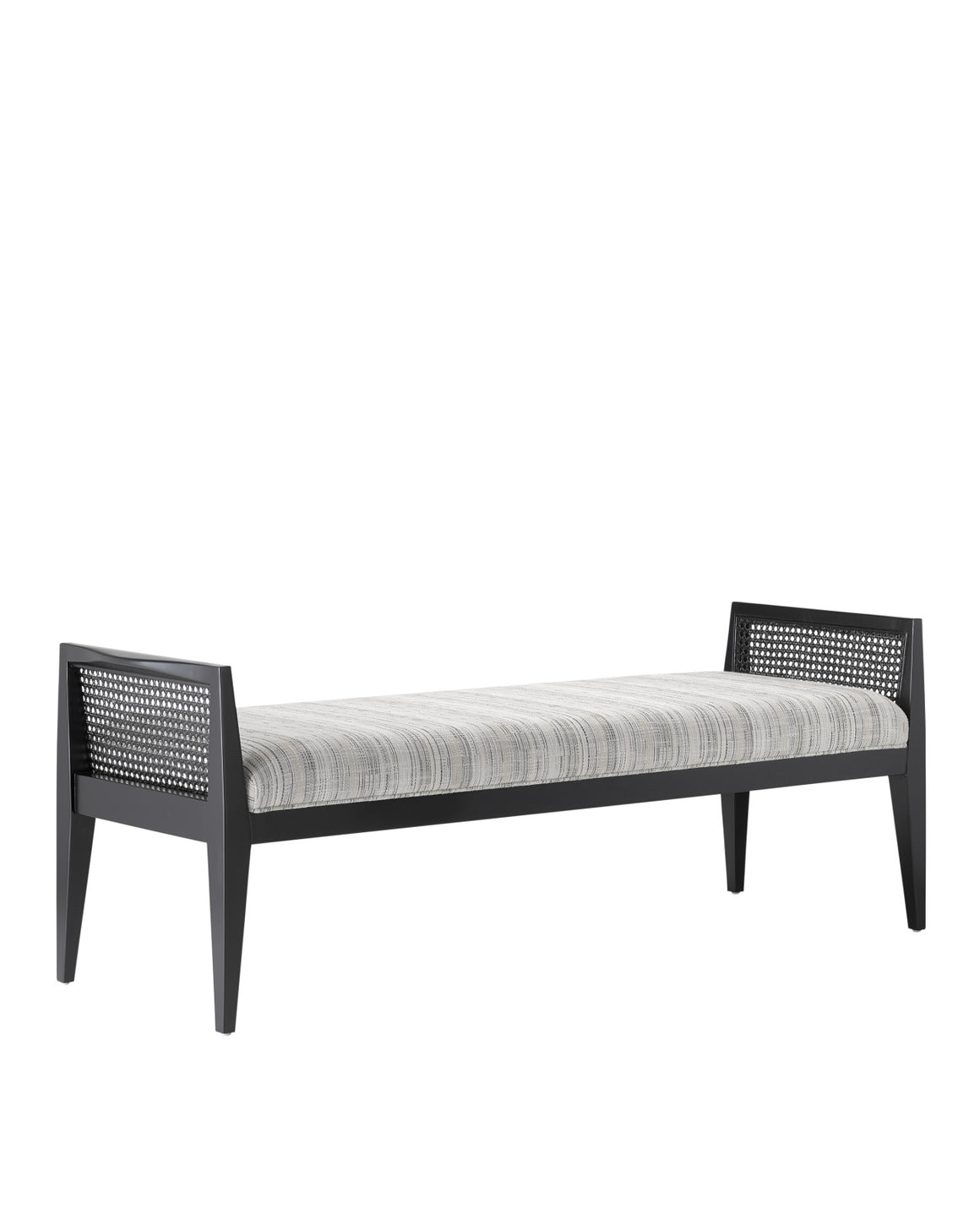 Teagan Black Bench - Attel Ivory