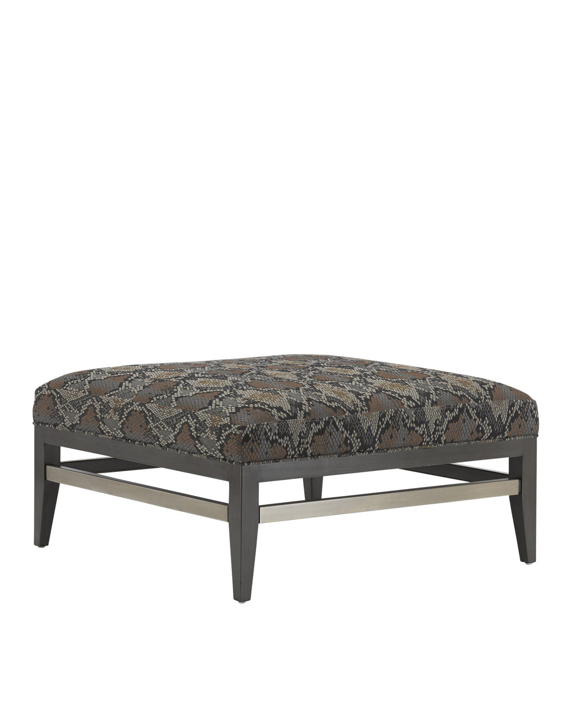 Hugo Graphite Ottoman - Luzon Onyx