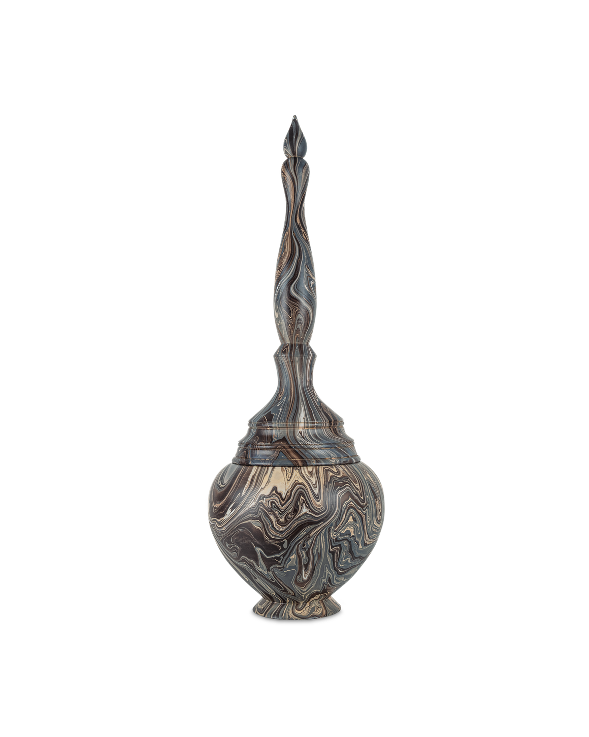 Marbleized Tall Turret Box