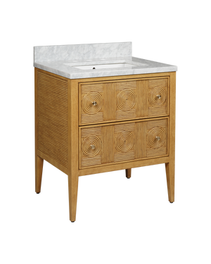 Santos 28" Sea Sand Vanity with Rectangular Undermount Sink