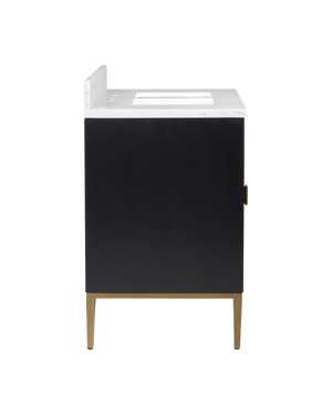 Kallista 30" Blue Vanity with Rectangular Undermount Sink