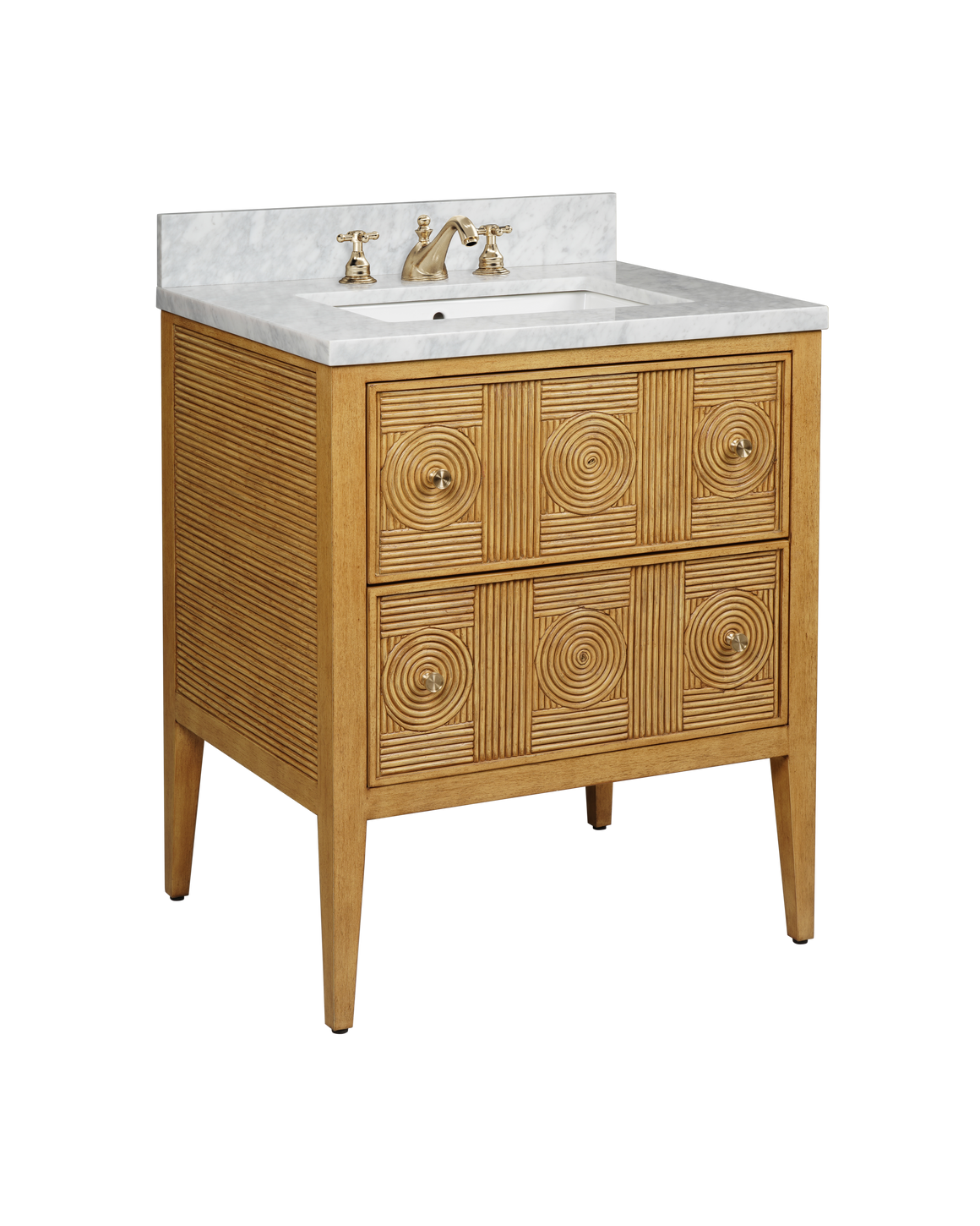 Santos 28" Sea Sand Vanity with Rectangular Undermount Sink
