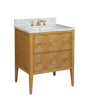 Santos 28" Sea Sand Vanity with Rectangular Undermount Sink