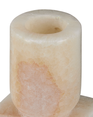 Lithos Ivory Candle Holder Set of 2