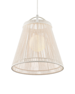 Parnell Medium White Pendant
