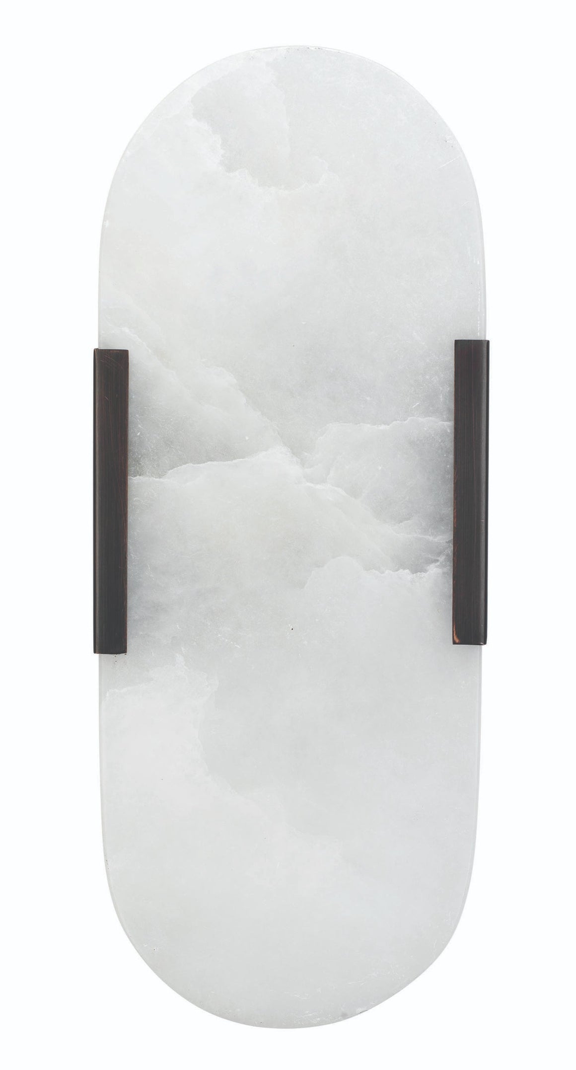 Delphi 2-Light Alabaster Wall Sconce, Oil Rubbed Bronze Metal