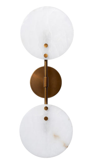 Oracle Alabaster Sconce-Bronze