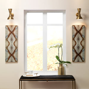 Pisa 1-Light Wall Sconce, Antique Brass Metal