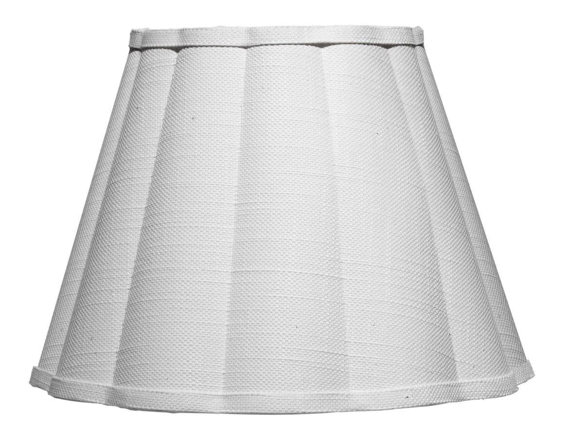 Scalloped 1-Light Wall Sconce, White Linen