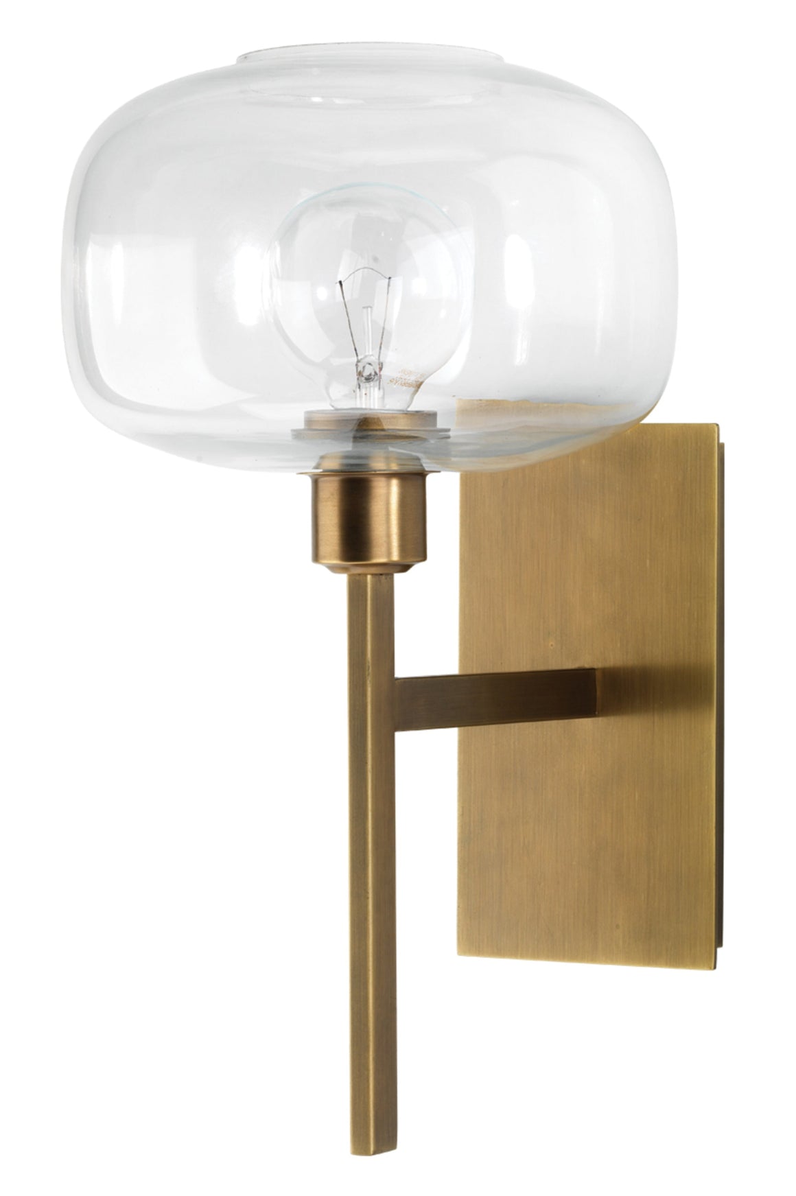 Scando Mod 1-Light Sconce, Antique Brass