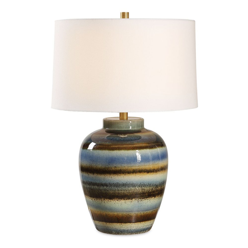 Uttermost Judarn Blue Brown Table Lamp