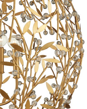 Secret Garden Gold Orb Chandelier