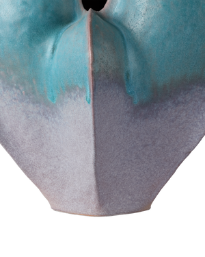 Free-Form Blue Vase