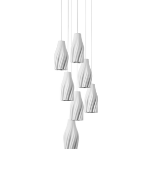 Posh 7-Light Round Multi-Drop Pendant