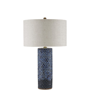 Polka Dot Blue Table Lamp