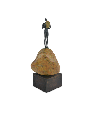 Man on Rock Medium Bronze