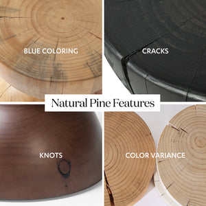 Aliza End Table-Brown Pine