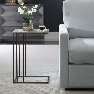 Uttermost Theodore Travertine Accent Table