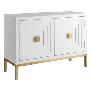 Uttermost Aiken White 2 Door Cabinet