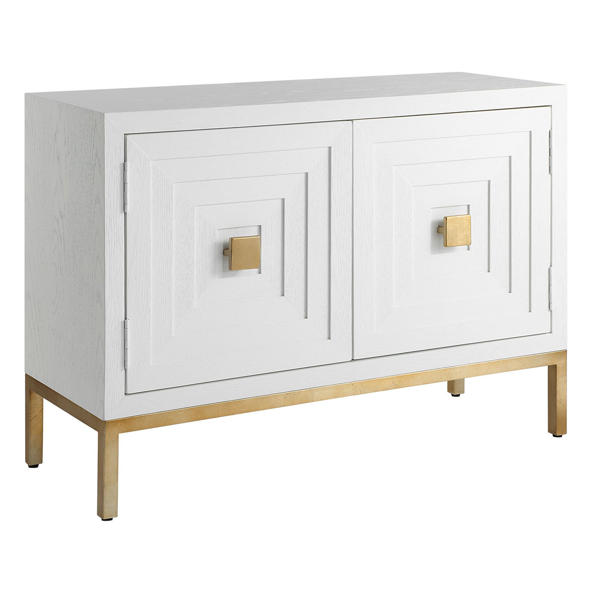 Uttermost Aiken White 2 Door Cabinet