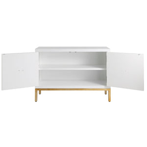 Uttermost Aiken White 2 Door Cabinet