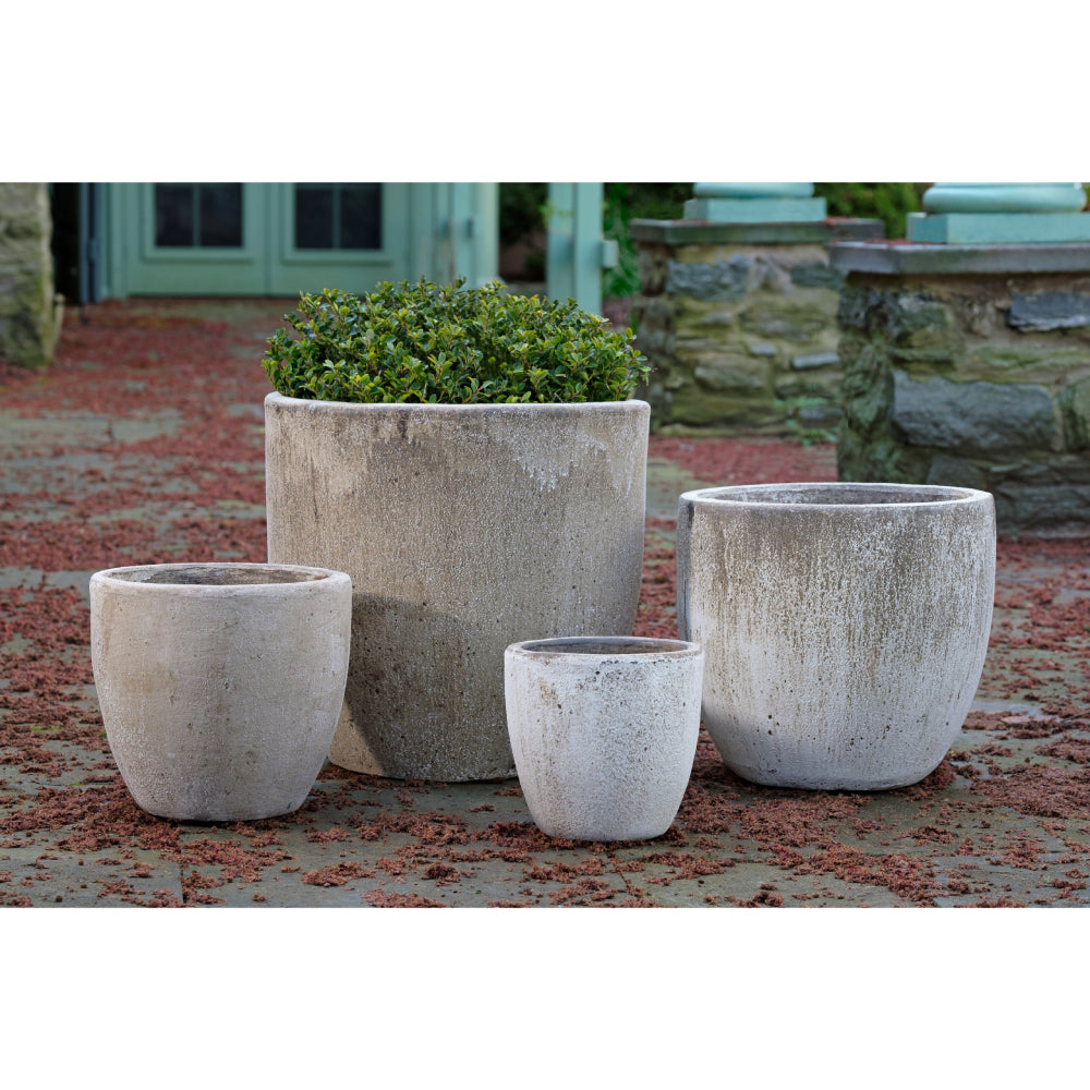 Vicolo Chiaro Rustic Glazed Terra Cotta Planters - Set of 4