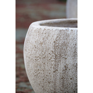 Vicolo Chiaro Rustic Glazed Terra Cotta Planters - Set of 3