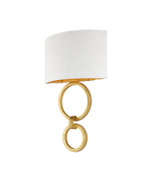 Bolebrook White Wall Sconce - White Shade