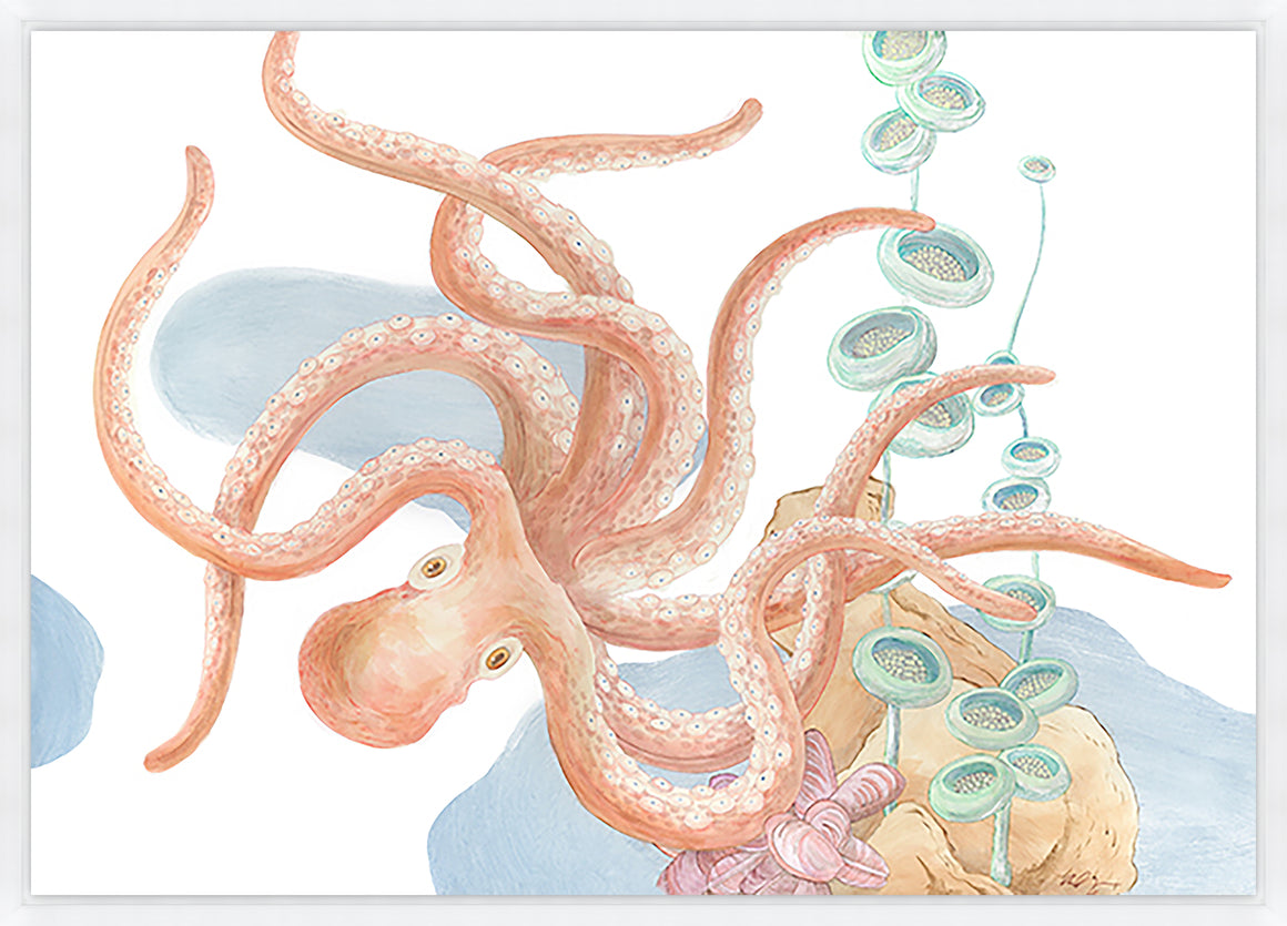 Octopus Garden by Allison Cosmos - 34" x 24" Framed