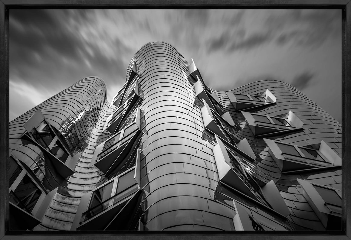 Dusseldorf Frank Gehry by Alexandre Venancio - 36" x 24" Framed