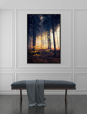 Golden Tree by Elinoz Sabus - 40" x 60" Framed