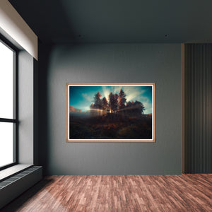 Mystic Sunrise by Elinoz Sabus - 60" x 40" Framed