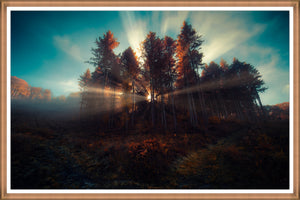 Mystic Sunrise by Elinoz Sabus - 60" x 40" Framed