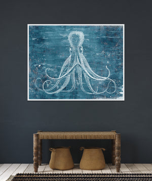 Underwater Creature I by Zoey Riley - 60" x 47" Framed