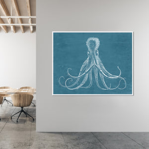 Underwater Creature II by Zoey Riley - 60" x 47" Framed